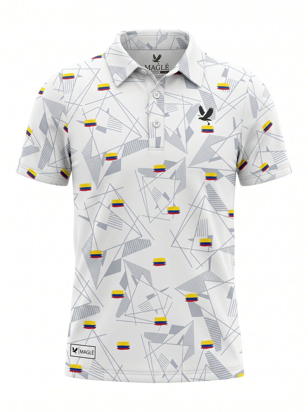 Heritage Flag Golf Polo — Colombia Edition