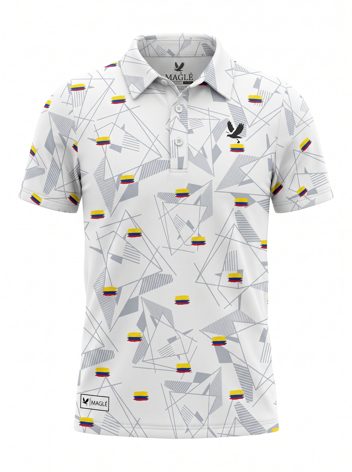 Heritage Flag Golf Polo — Colombia Edition