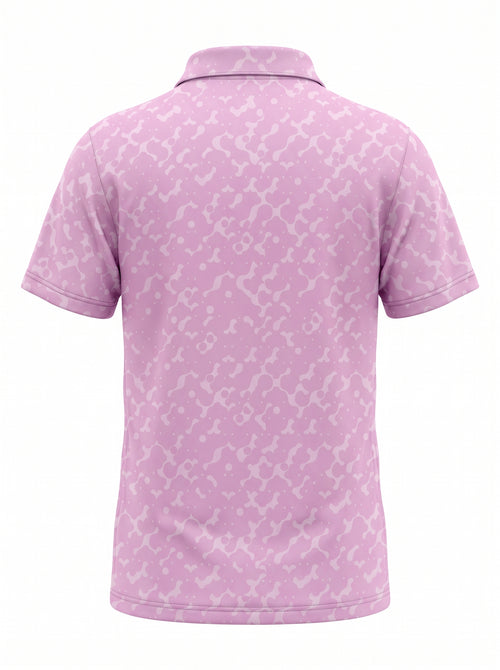 Eagle Pink Golf Polo