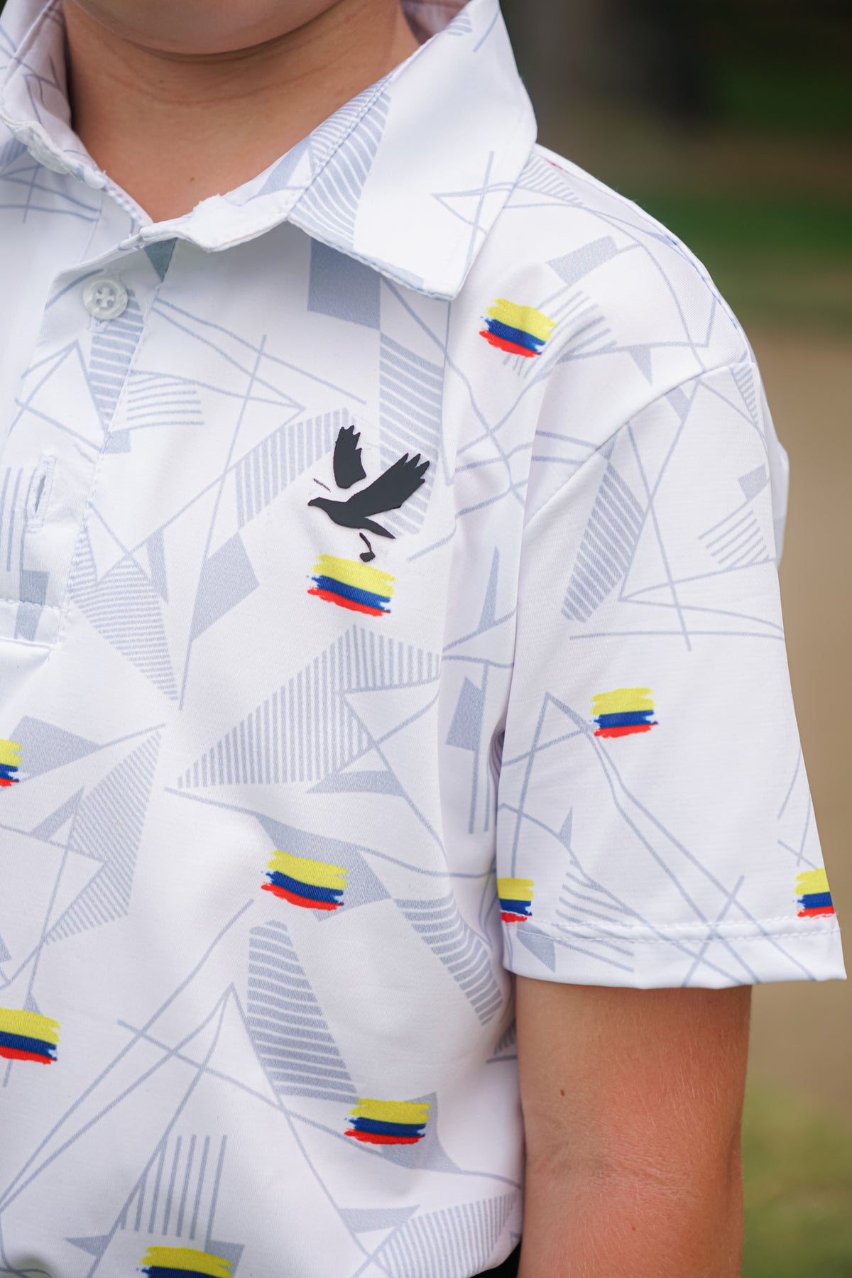Heritage Flag Golf Polo — Colombia Edition